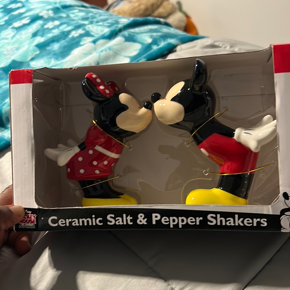 Mickey & Minnie Ceramic salt & pepper shakers